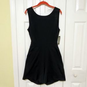 NY&Co. Black Tie-back Romper